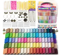 Comprar Kit De Arcilla Polimerica Para Modelar Y  Hornear 85 Colores
