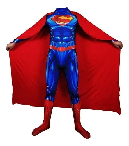 Traje De Superhéroe Para Hombre, Disfraz De Superman .