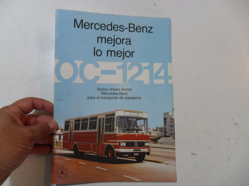 Folleto Colectivo Mercedes Benz Oc 1214 No Manual Micro 1979