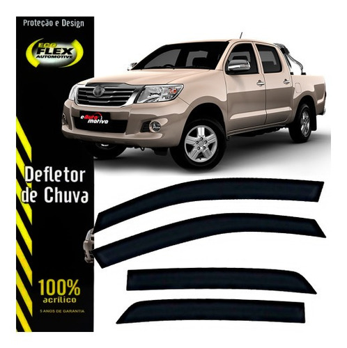 Protetor De Chuva Toyota Hilux 2005 A 2015 Ecoflex 4 Portas