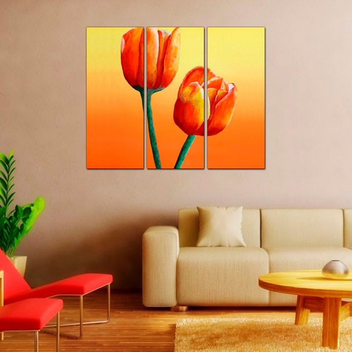 Imagen 2 de 10 de Cuadros De Paisajes Flores Cerezos Rosas Tulipanes