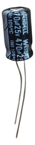 2 Piezas Capacitor Condensador Wendell 470uf 25v 105°c