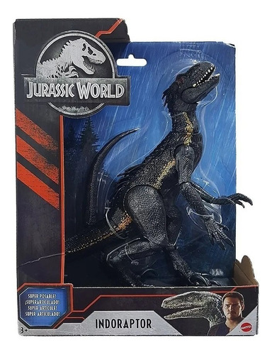 Imagen 5 de 9 de Dinosaurio Velociraptor Blue Jurasick Articulado Mattel