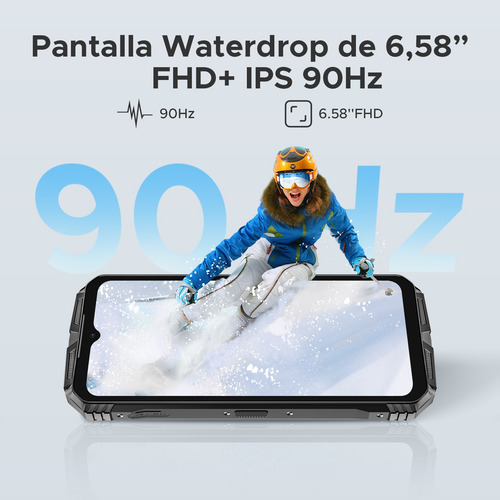 Celular Doogee S Punk Pro Teléfonos Móviles Resistentes 6,6 Fhd+ Ips 90hz 20gb Ram +512gb Rom Con Altavoz De 128 Db/desbloqueo Facial/nfc