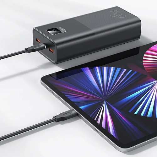 Power Bank 30.000mah 65w Pantalla Digital Cable Tipo C Usams