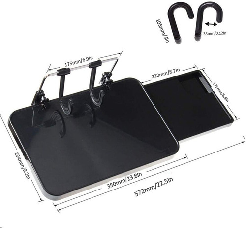Bandeja Plegable Para Asiento De Auto Volante Laptop Comida
