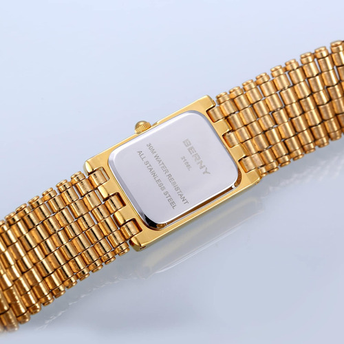 Berny Relojes De Oro Para Mujer Relojes De Pulsera De Cuarzo