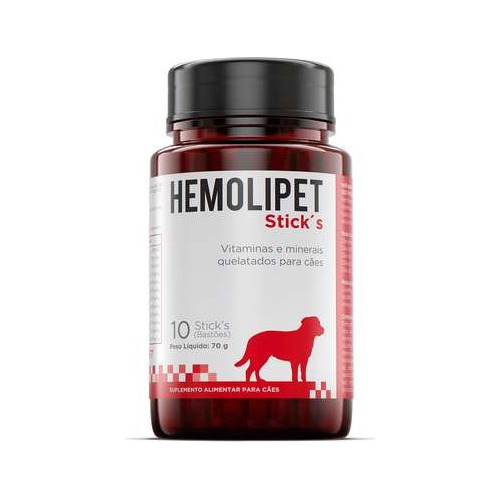 Hemolipet 10 Sticks Vitaminas E Minerais