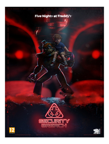 Poster Papel Fotografico Security Breach Fnaf Freddy 80x120