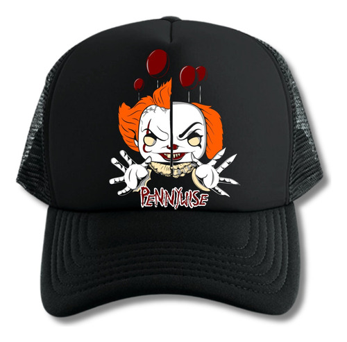 Gorra Trucker It La Cosa Payaso Caras Terror Series Black 