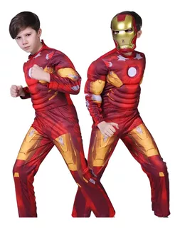 Disfraz Iron Man Niño Regalo Halloween Navidad Cumpleaños