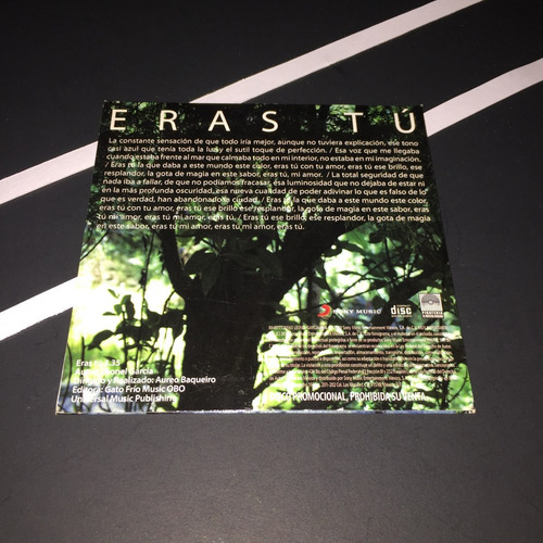 Leonel Garcia Cd Single Eras Tu (Usado)
