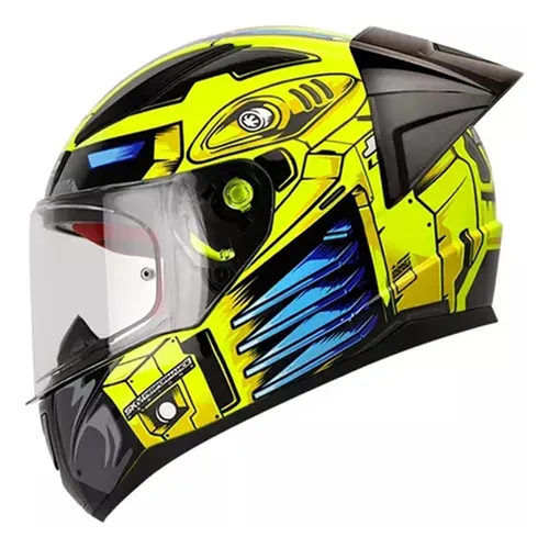 Casco Integral Ls2 Rapid Robot Tam. M 57-58 + Pinlock 70