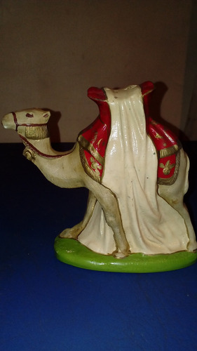 Camello Reyes Magos Figura Antigua Pesebre Grande 14x14cm