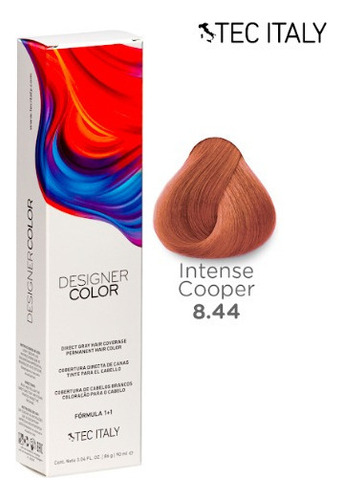Tinte Capilar Cobres Intensos Tono Tec Italy Designer Color 8.44 Hazelnut 90ml