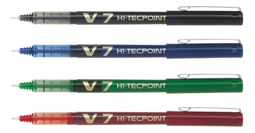 Roller Pilot Hi Tecpoint V5 V7 Japón Tinta V7 Negro