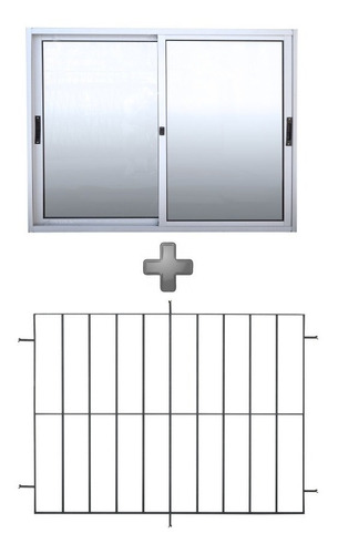 Ventanas Con Reja Incorporada De 120 X 100 En Serie Premium