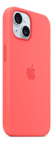 Capa Para Celular Apple iPhone 15 De Silicone Com Goiaba Mag
