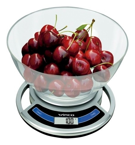 Imagen 1 de 2 de Balanza Digital De Cocina Winco W7500 Con Bowl