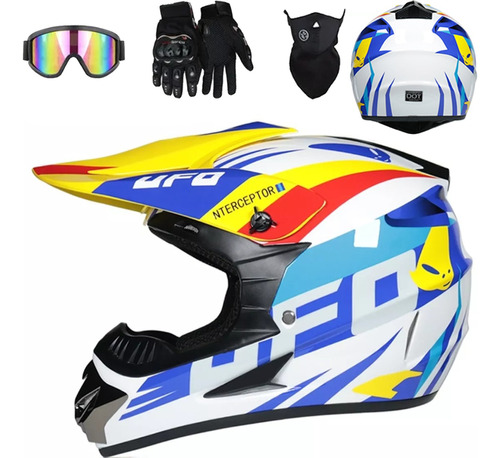 Casco Para Motocicleta Cross Certificado Dot Gogles Regalo