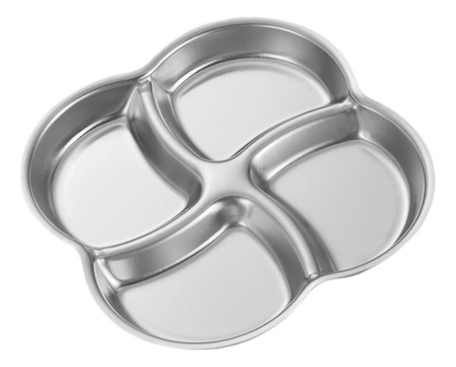 Bandeja De Comida Con Compartimentos, Plato 4 Rejillas