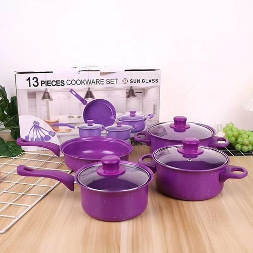 Imagen 2 de 4 de Set De Ollas Juego De Ollas Sarten Olla Antiadherente 13 Pcs