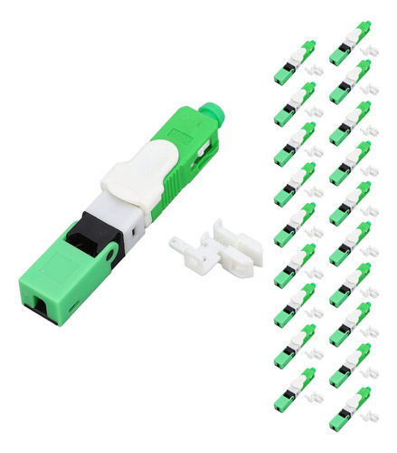 20 Conjuntos Conector De Fibra Óptica Modo Único Sc Fiber