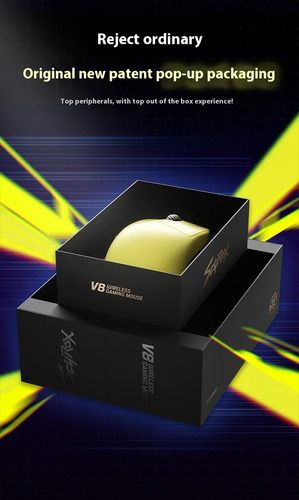 Mouse Gaming Scyrox V8 Wireless 8k Hz Paw3950 30000dpi 36g