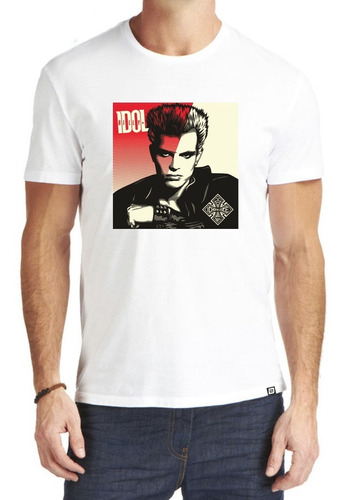 Remeras Billy Idol Rock 1 Premium Estampado Digitalstamp Dtg