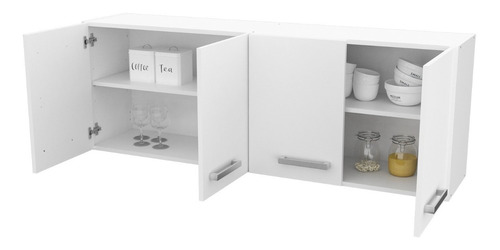 Alacena Mueble Cocina Practica 1,40 Mts. Melamina Fuerte Varios Colores