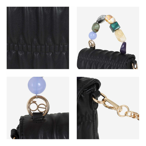 Bolsa Crossbody Cloe Nanael I Chico Color Negro