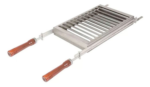 Grelha Para Churrasco Mor - Duo 84cm X 28,5cm - Alúminio