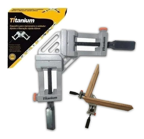 Imagem 2 de 2 de Grampo/esquadro Para Marceneiro Ou Para Solda 65mm Titanium
