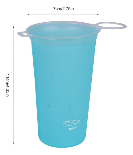 2 Vasos Plegables Para Viajes, Botella De Agua Plegable