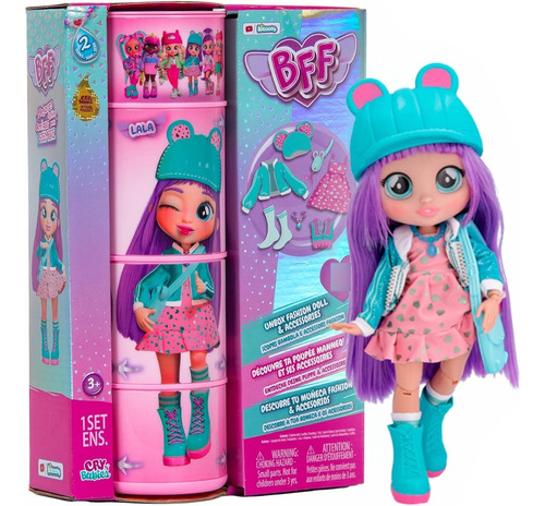 Cry Babies Bff Lala Muñeca De Moda Con Más De 9 Sorpresas