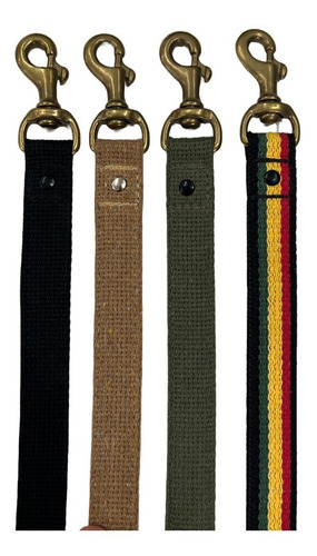 Guia Para Adestramento Passeio Lona Com 150cm Latão Petspace