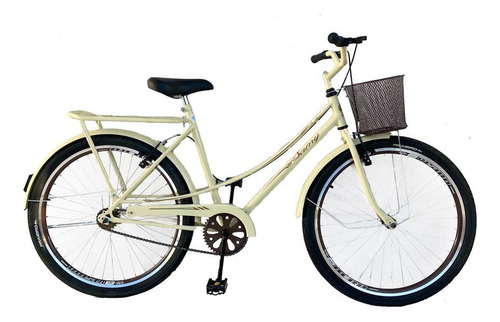 Bicicleta Aro 26 Feminina Ceci Retro C/cesta Aro Aero Urbana