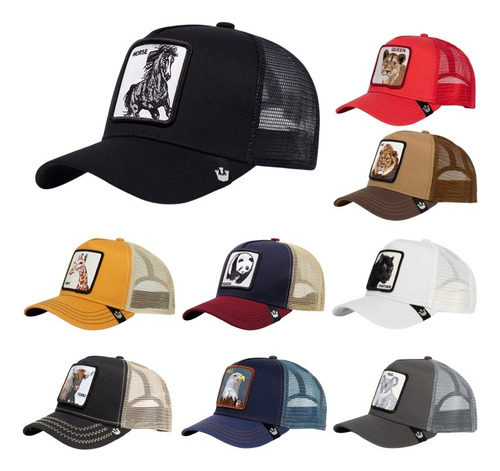 Gorra De Animales Trucker Varios Compatible Cómoda Gorras