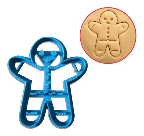 Muñeco De Jengibre Navidad - Molde Cortante Galletas Cookies