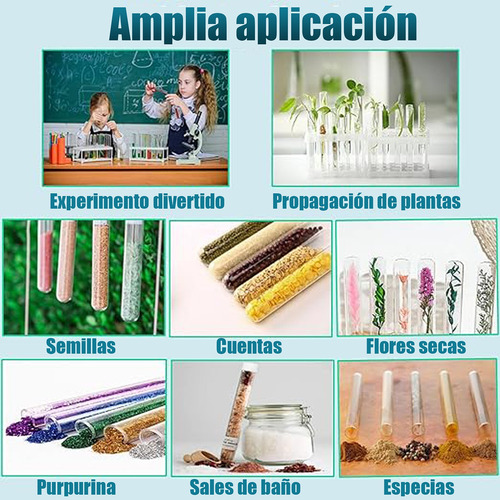 Tubos De Ensayo De Plástico 5ml 100 Piezas Con Accesorios