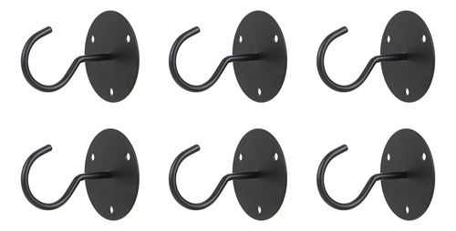Juego De 6 Ganchos De Techo Para Montaje En Pared