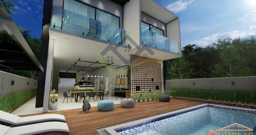 Imagem 8 de 20 de Sobrado 340m², Aruã Ecopark Lagos Fundos E Frente Para Reserva, R$ 3.200.000,00 - So00042 - 69031079