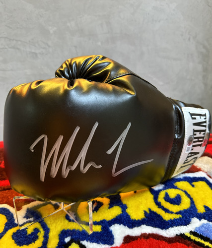 Luva De Boxe Autografada Por Mike Tyson Fiterman + Bas