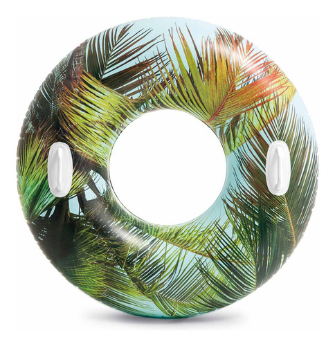 Imagen 4 de 5 de Salvavidas Inflable Estampado Tropical 97cms Intex