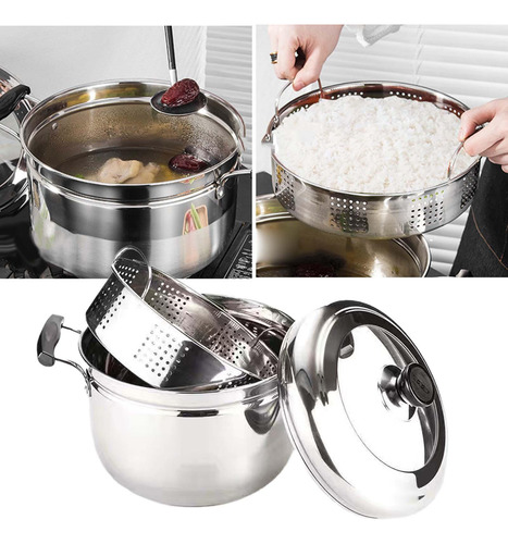 Olla De Cocina De Acero Inoxidable, Utensilios De Cocina,