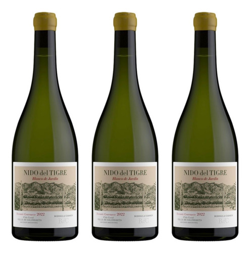Pack X3 Nido Del Tigre Torrontes Centenario Vino Calingasta