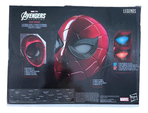 Casco Electrónico Iron Spider Marvel Legends Series Hasbro