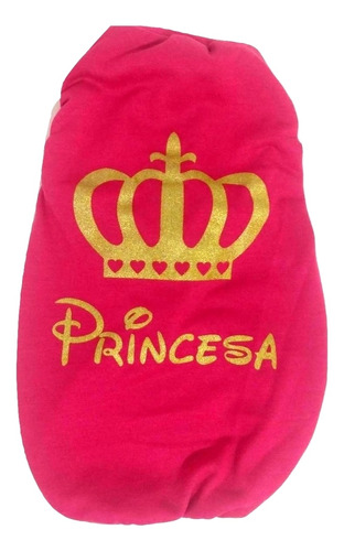 Camiseta Para Cães Estampa Das Princesas Cor Rosa Tamanho G