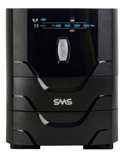 Nobreak SMS Power Vision Pdv 1500 va Ent. Bivolt S/115 V 27312 Cor Negro