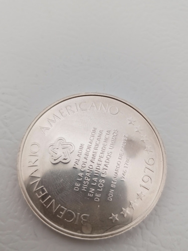 Medalla Plata Del Bicentenario Americano 1976 Don Bernardo (Usado)